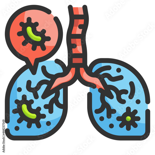 infectious disease line icon