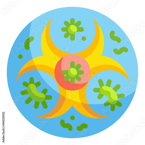 biohazard flat icon