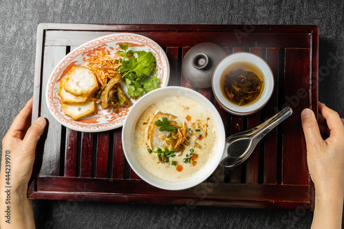 Fotografie 薬膳粥　Chinese medicinal food Taiwanese porridge