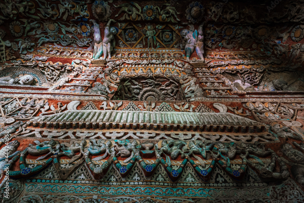 Buddhist Caves and Sculptures in Yungang Grottoes, Shanxi, China