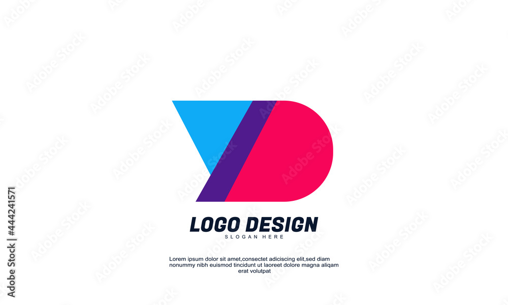 stock creative modern business icon design shape element with building template best for brand identity