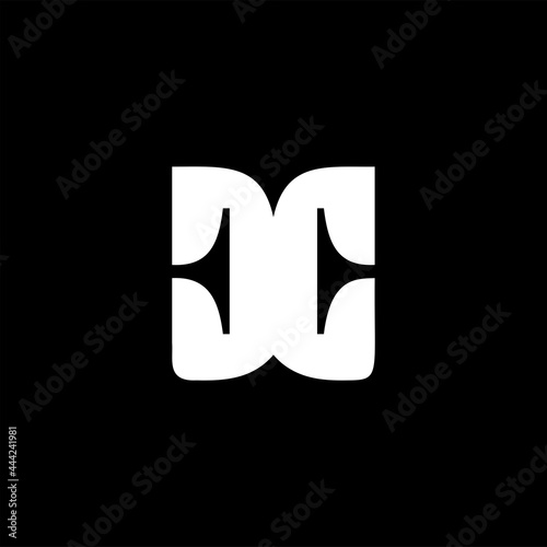 CC EE Logo Creative Modern Minimal Alphabet C Initial Letter Mark Monogram Editable in Vector Format
