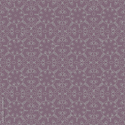 light seamless pattern floral lace on a lilac background