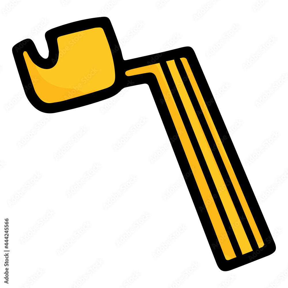 Guitar String Winder cartoon yellow doodle icon Guitar String Winder cartoon yellow doodle icon