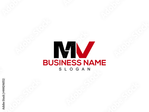 Letter MV Logo, Creative mv Logo Icon Vector Image Design For Company or Business