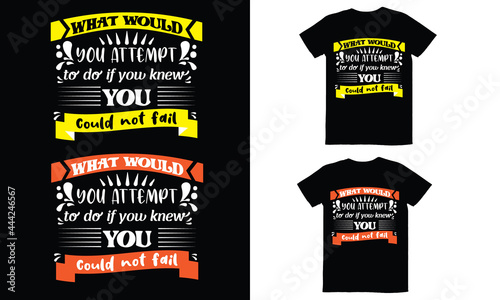 Motivation Concept t Shirt design template photo