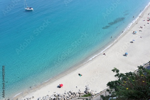 Obraz na płótnie Tropea - Spiaggia della Rotonda da Belvedere del Corso w salonie