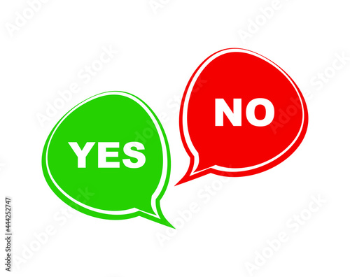 yes and no buttons	