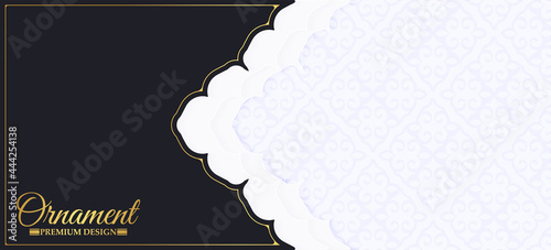 Luxury ornament pattern banner or card