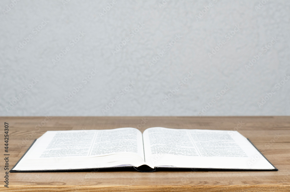 Obraz premium Open Bible. Scripture. Education and Training.