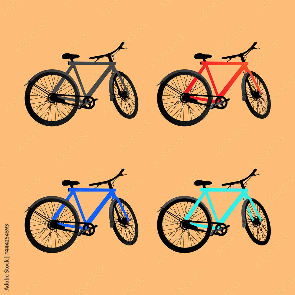 Set of bicycles Set of bicycles