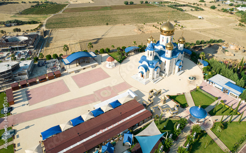 Russian orthodox church dedicated to Saint Andrew at the village Episkopio in Cyprus photo