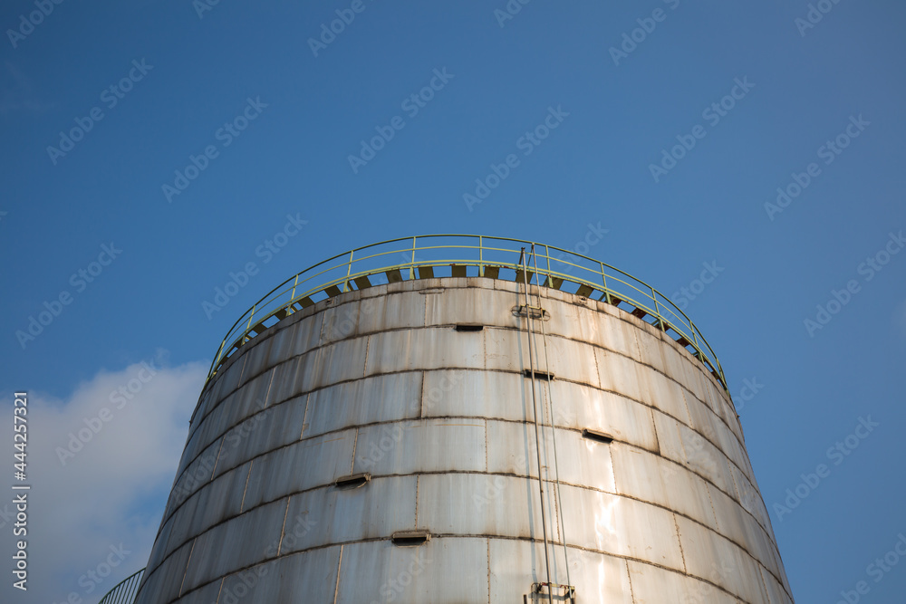 Chemical industry with fuel storage tank