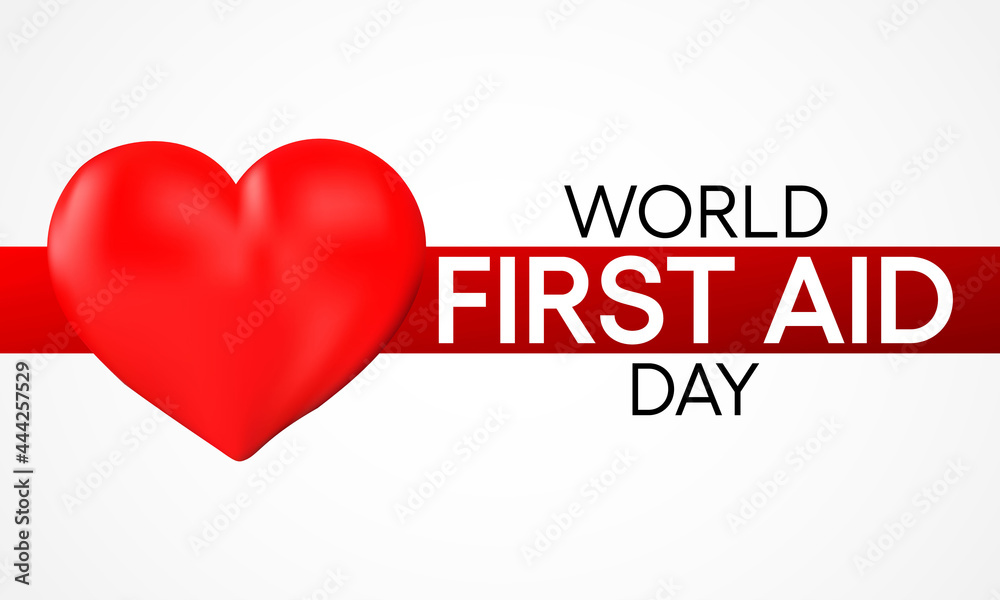 World First Aid day is observed every year in September, it is the first and immediate assistance given to any person suffering from either a minor or serious illness or injury. Vector illustration