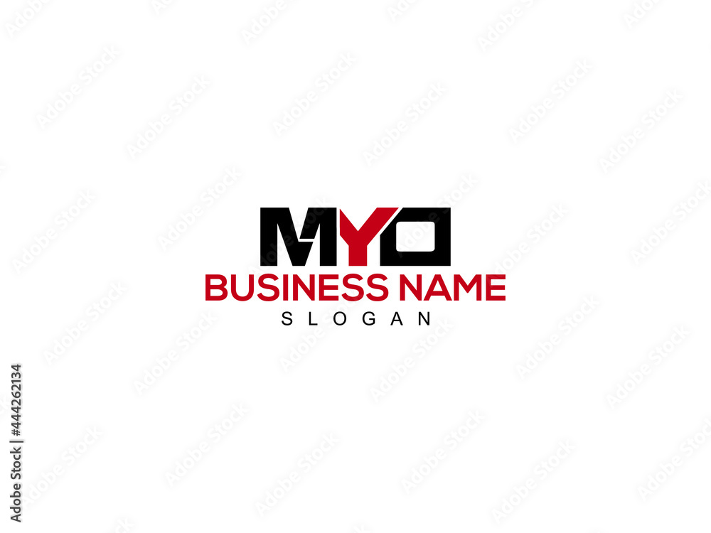 Letter MYO Logo Icon Vector Image Design For Company or Business Stock  Vector