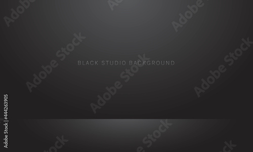 black studio background vector