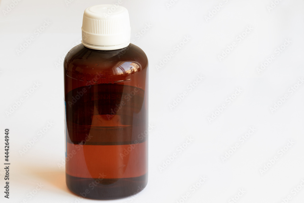 Medical medicine. Medical bottles with hydrogen peroxide. Medical medicine. Medical bottles with hydrogen peroxide.
