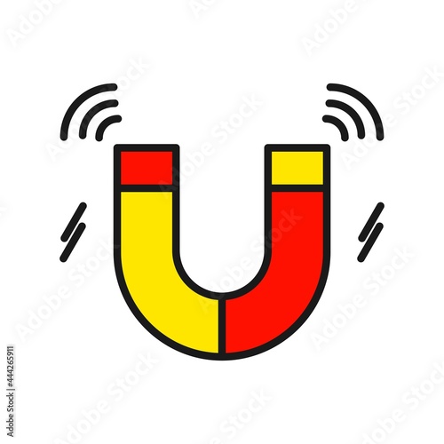  Magnet Line Filled Vector Icon Design