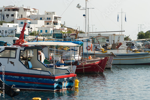 Private boat in Gavrio port