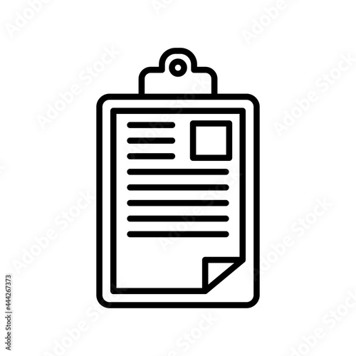 Report Outline Vector Icon Design