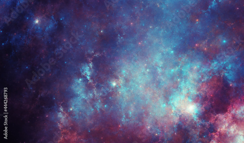 Obraz na płótnie River of spirits - Fictional Nebula - 13020 x 7617 px w salonie