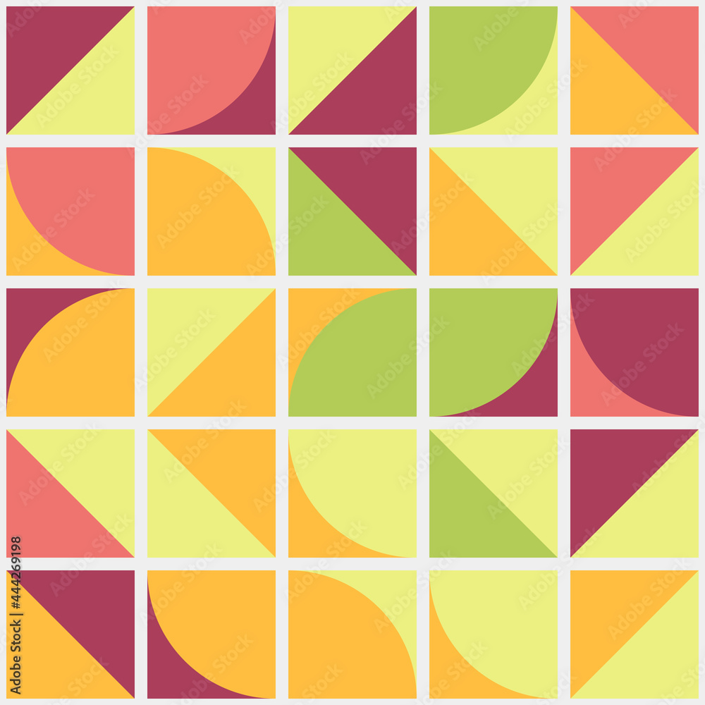 Abstract Geometric Pattern generative computational art illustration