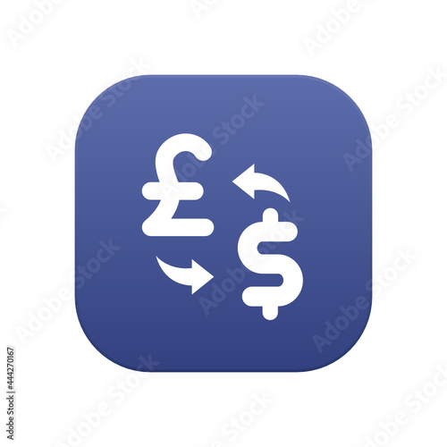Exchange Pound to Dollar - Sticker