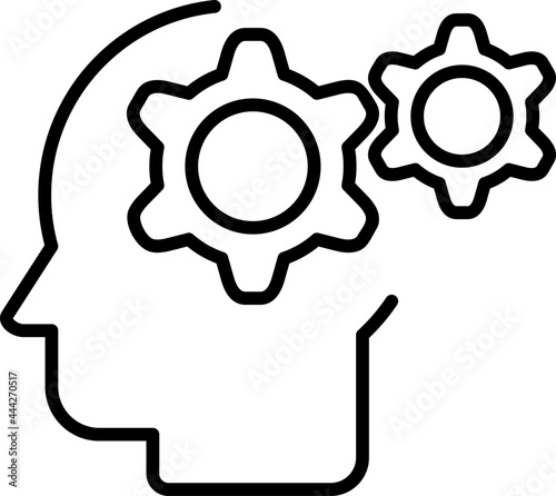 Obraz na płótnie Knowledge Outline Vector Icon Design w salonie