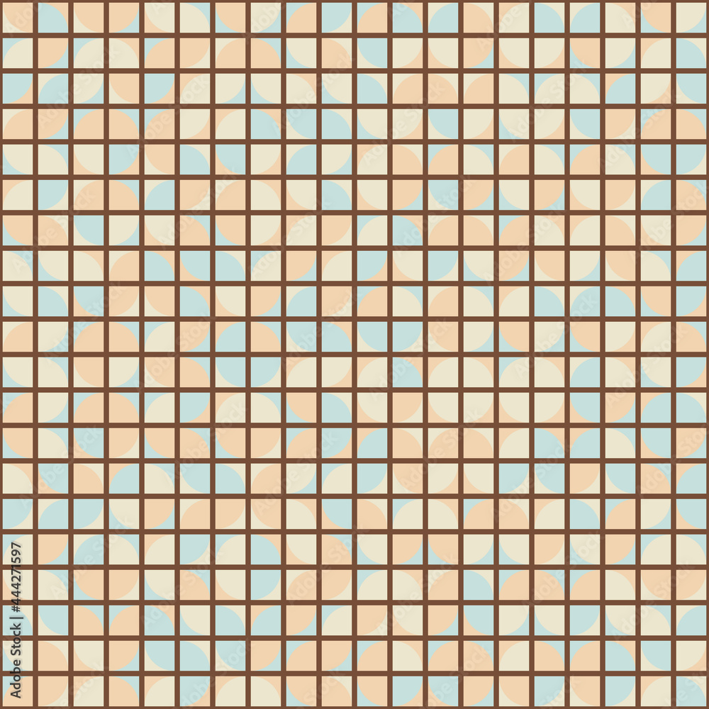 Fototapeta premium Abstract Geometric Pattern generative computational art illustration