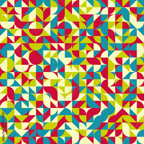 Abstract Geometric Pattern generative computational art illustration