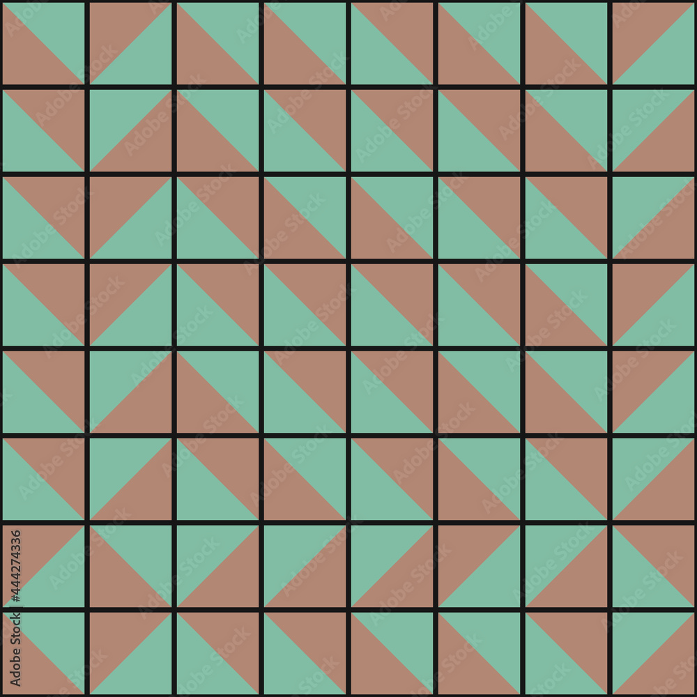 Fototapeta premium Abstract Geometric Pattern generative computational art illustration
