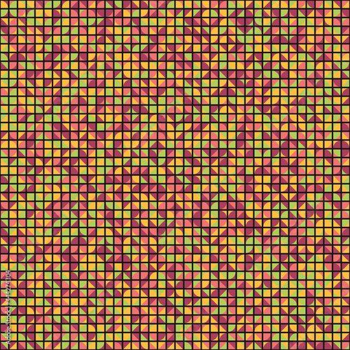 Abstract Geometric Pattern generative computational art illustration