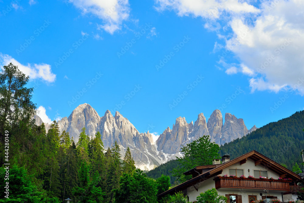 Odle-Puez Natural Park Val di Funes Dolomites in Italy Odle-Puez Natural Park Val di Funes Dolomites in Italy