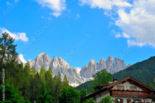 Odle-Puez Natural Park Val di Funes Dolomites in Italy © maudanros