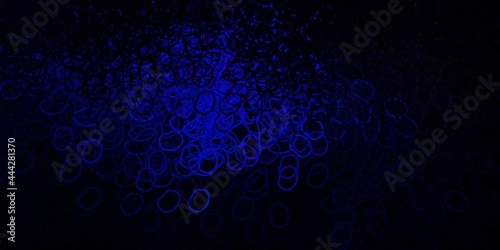 Dark gray vector background with random forms.