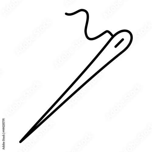 Vector Needles  Outline Icon Design