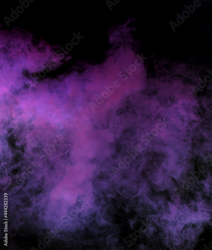 Purple smoke on a black background.