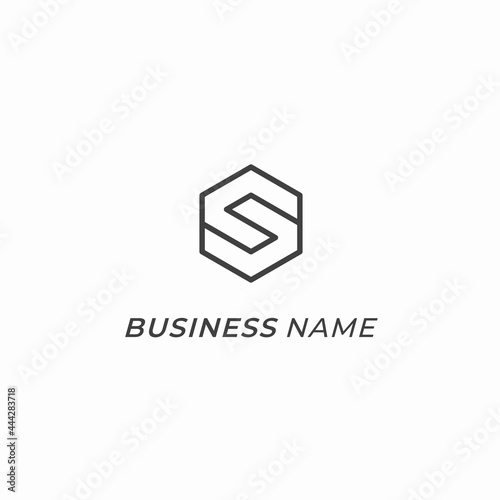 logo creative letters S polygon