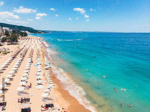 Golden Sands Beach in Bulgaria - a seascape of the Black sea