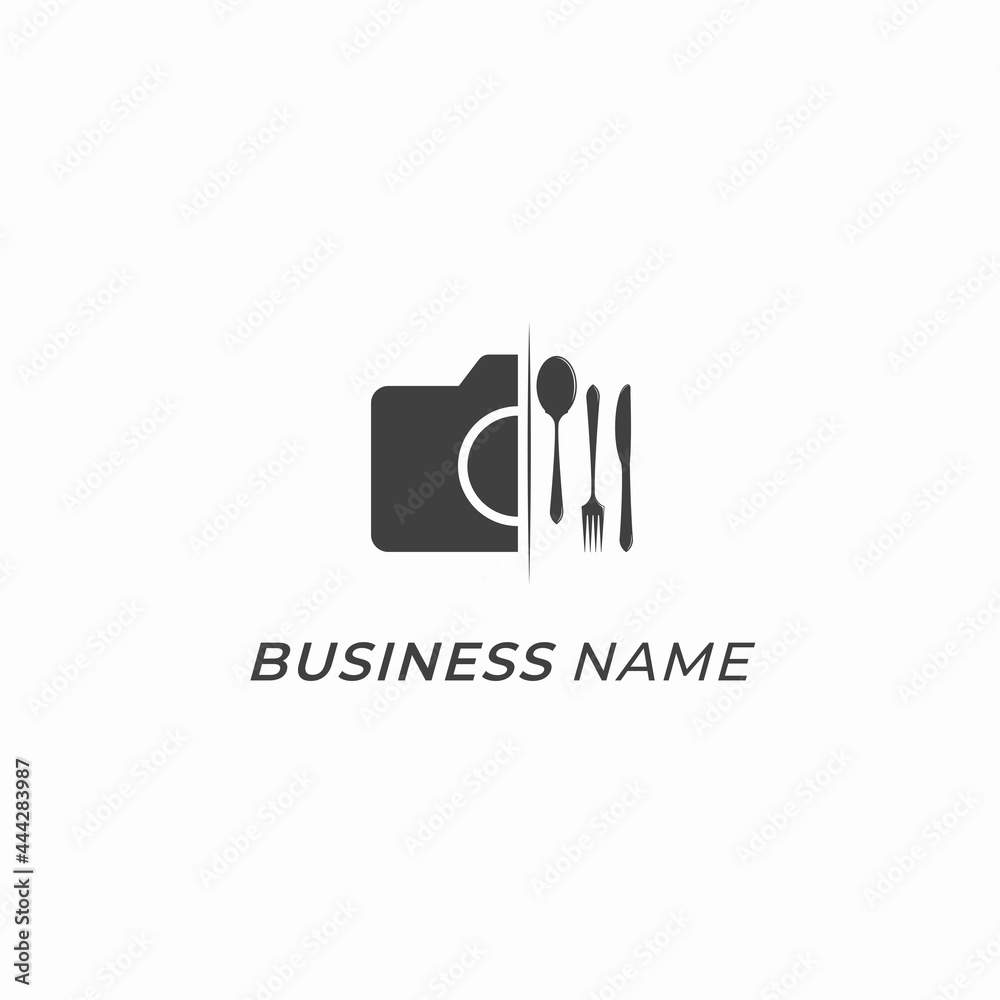 logo creative camera and spoon logo creative camera and spoon