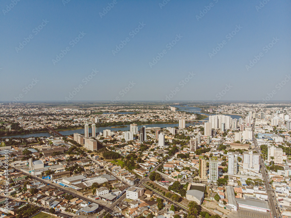 Região central da cidade de Campos dos Goytacazes no norte do estado do Rio de Janeiro.