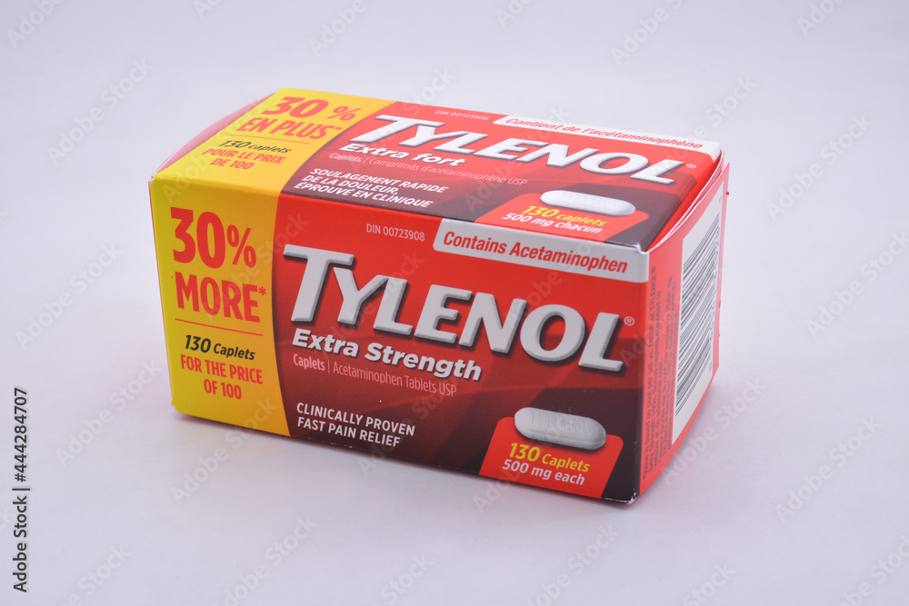 Tylenol extra strength pain relief on July 9, 2021 in Manila