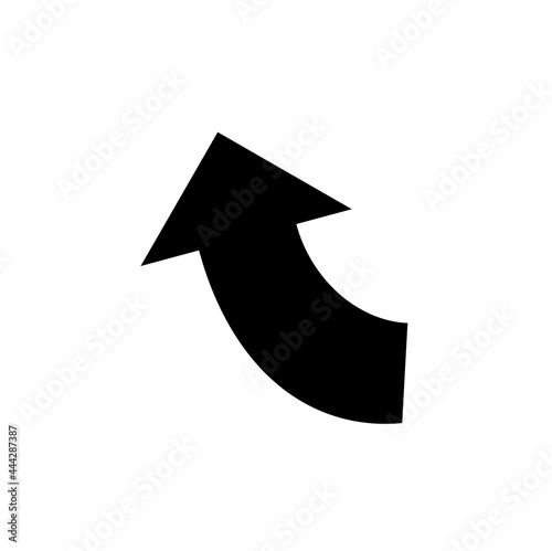 3d arrows black icon 