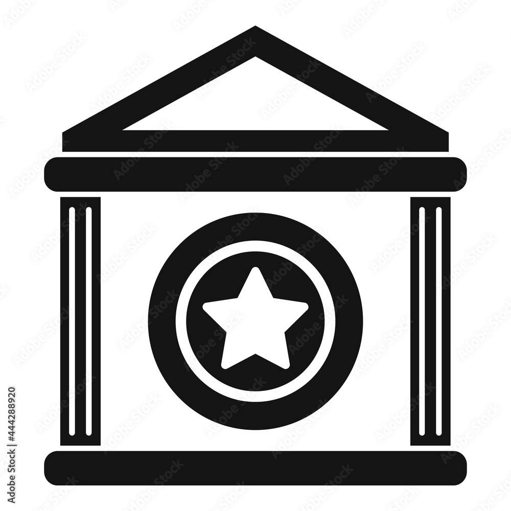 Token bank icon simple vector. Money blockchain Token bank icon simple vector. Money blockchain