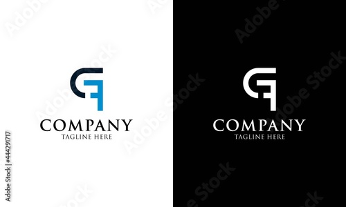 logo vector letter f g concept modern design vector template.