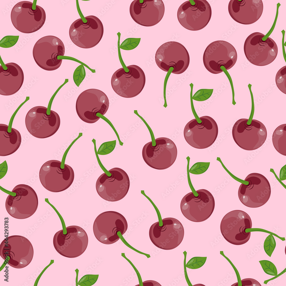 seamless pattern with cherries seamless pattern with cherries