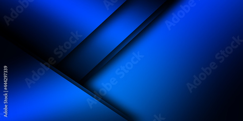 Abstract background blue lines composition created with lights and shadows. Technology or business digital template 