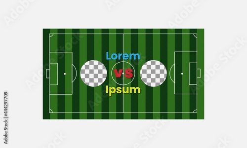 YouTube video thumbnail design, Football video thumbnail template.