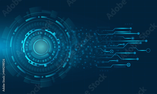 Technology vector background.Circuit digital networking design.