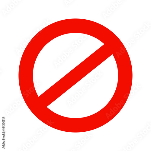 Prohibition symbol. Prohibition sign. Prohibition red vector icon isolated on white background. Free Download Prohibition symbol. Prohibition sign. Prohibition red vector icon isolated on white background. - GFXLoad